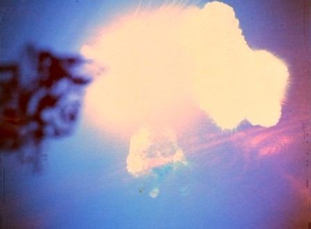 substance on camera lens