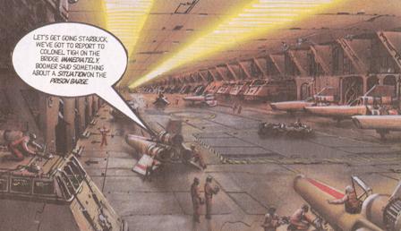 Galactica hangar bay