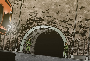 Mount Weather entrance in this issue