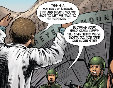 Mount Weather entrance in this issue