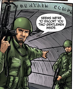 Mount Weather entrance in this issue