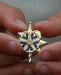 Colonial captain's pin