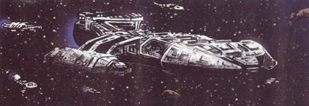 Cezar Razek take on Ralph McQuarrie Galactica painting